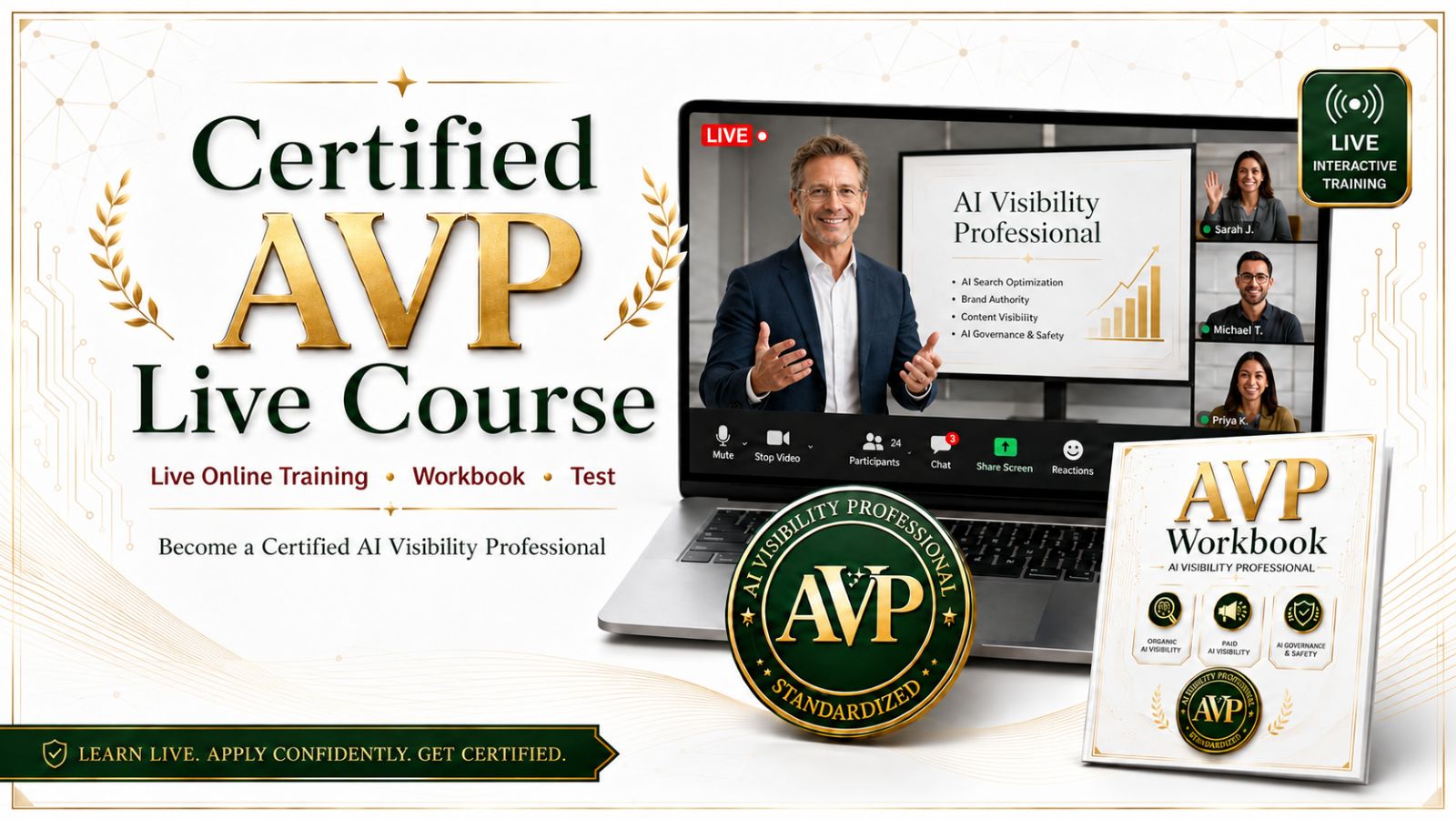 AVP Certification (Live Course, Workbook and Test)