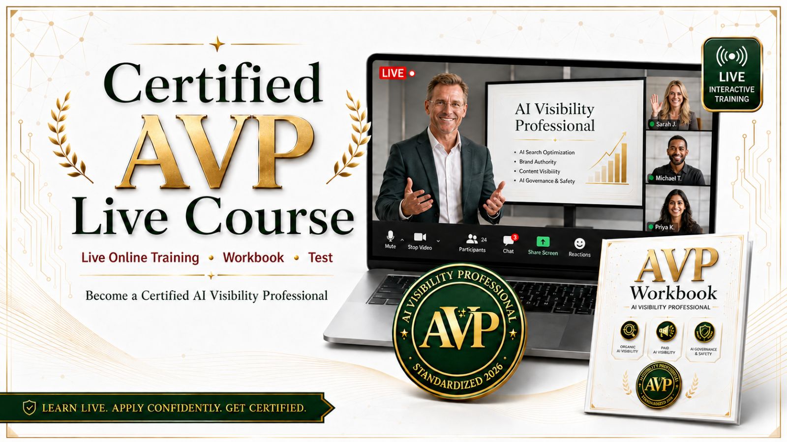 AVP Certification (Live Course, Workbook and Exam)
